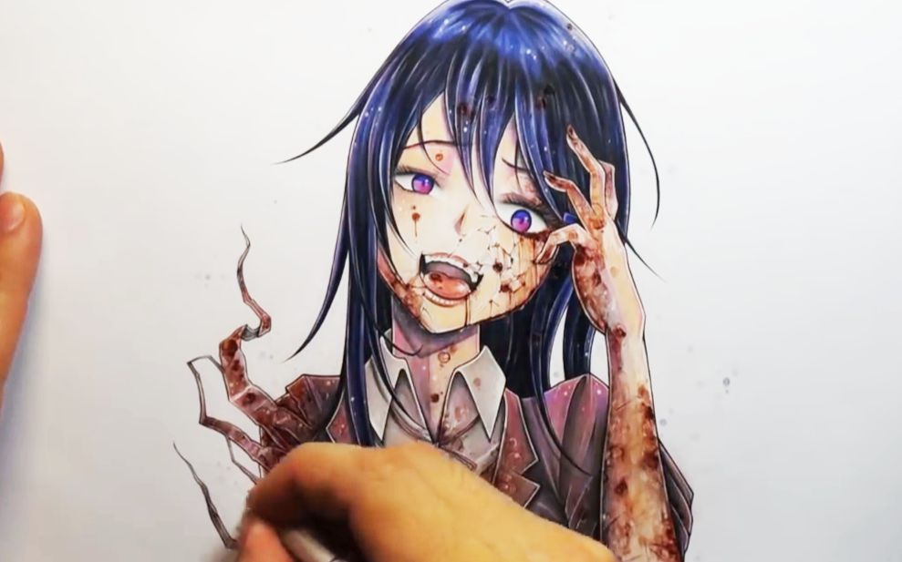 我就想问下这么恐怖的画有没有人敢看_哔哩哔哩