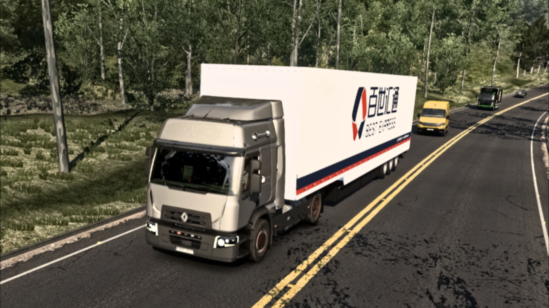 驾驶雷诺卡车巴西运输百世快递