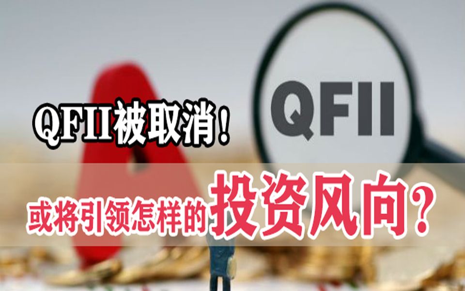 QFII、RQFII额度取消!政策背后更深层次的含义是什么?对我们这一代交易者而言具有哪些启发作用?哔哩哔哩bilibili