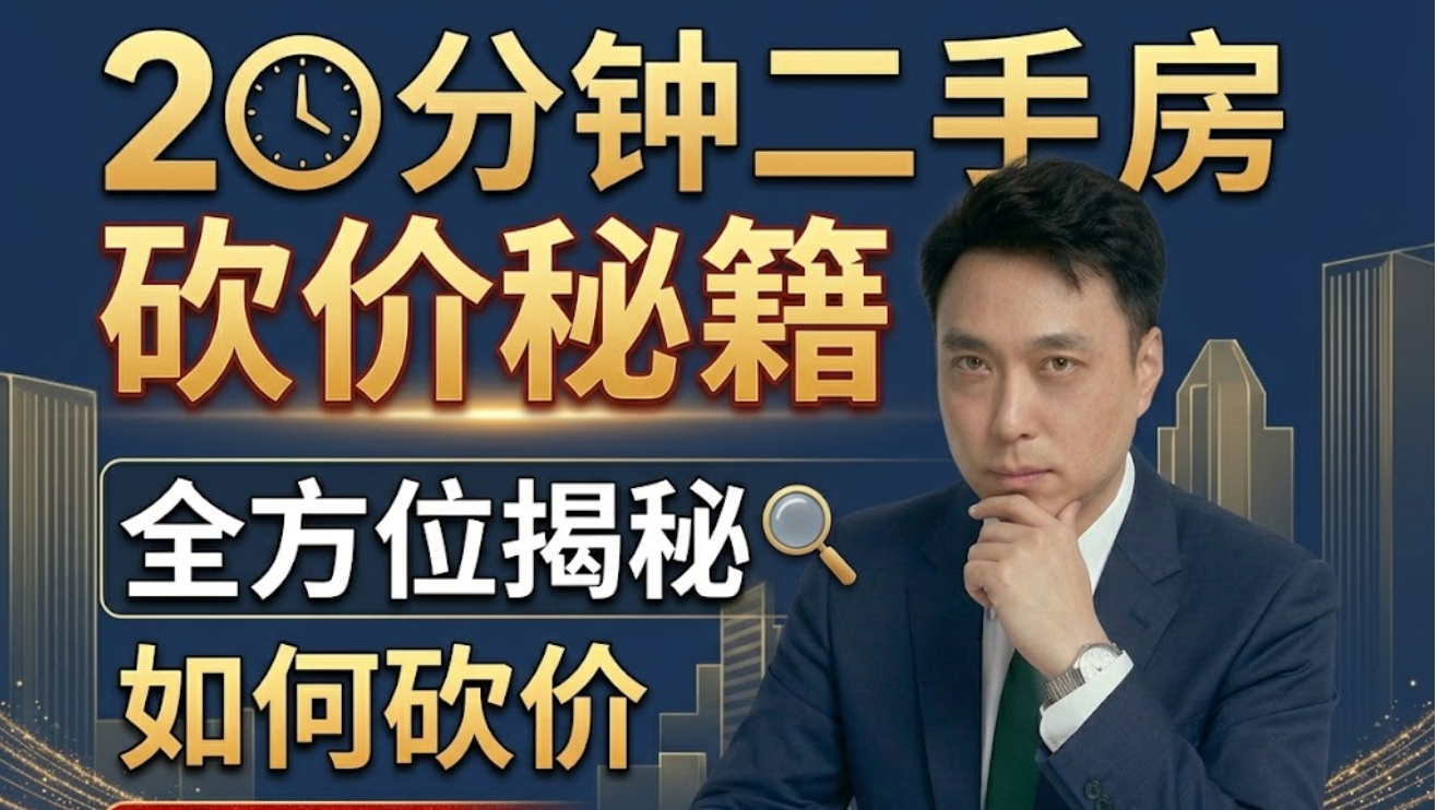 20分钟二手房砍价秘籍，全方位揭秘如何砍价省钱