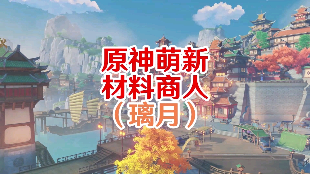 《原神攻略》原神萌新必须知道的突破材料商人,原神新手必看攻略!