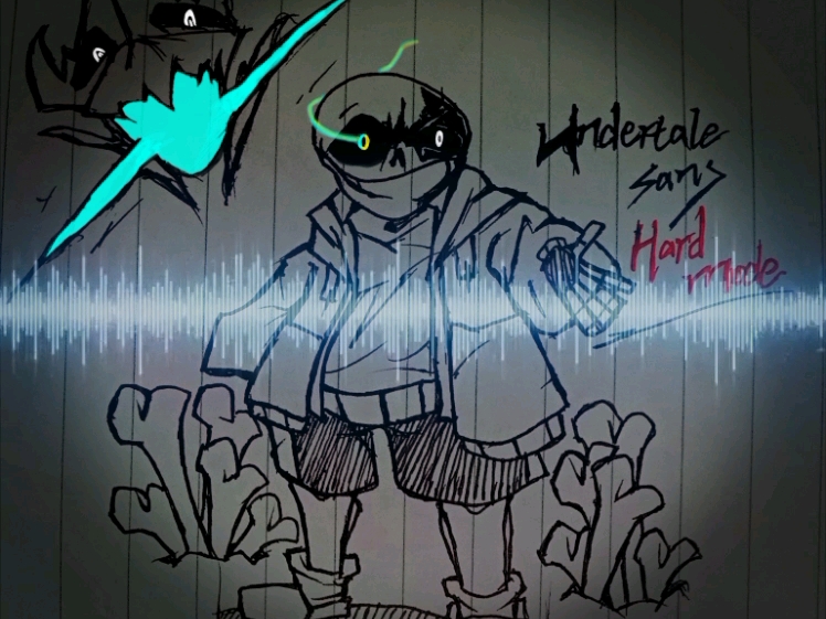 【手绘/迟来一天的九周年纪念作】[undertale:hard mode/传说之下