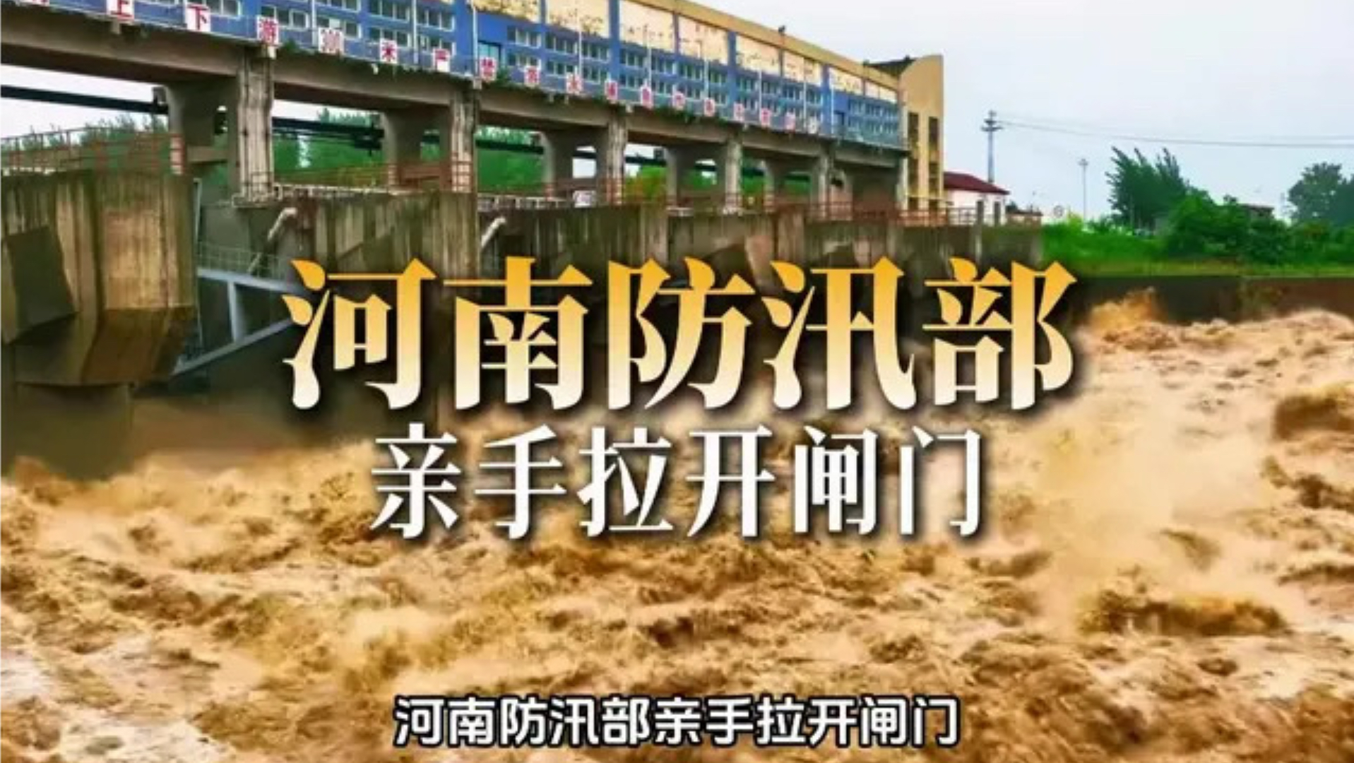 河南防汛部亲手拉开闸门，用十几万亩庄稼地换漯河周几百万人生存空间，国务院 811 号令明确分洪损失国家补偿且预拨救命钱#台风白海豚#