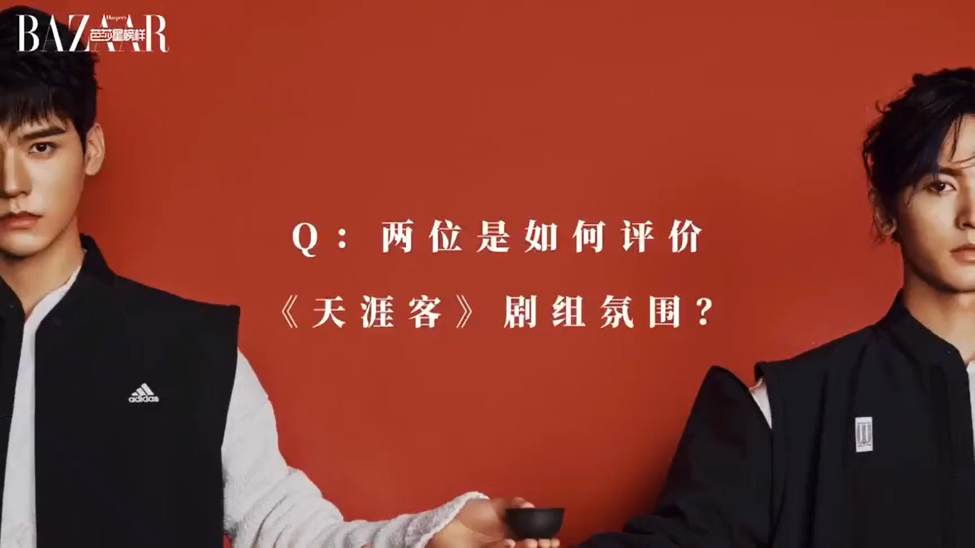 《芭莎星榜样》张哲瀚&龚俊采访part1