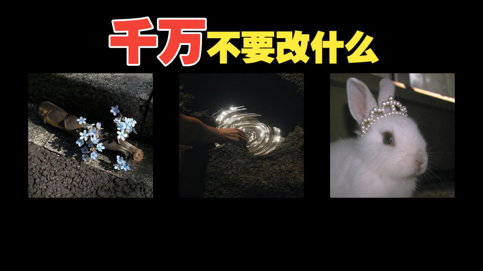 你千万不要改什么（快占|无时限）