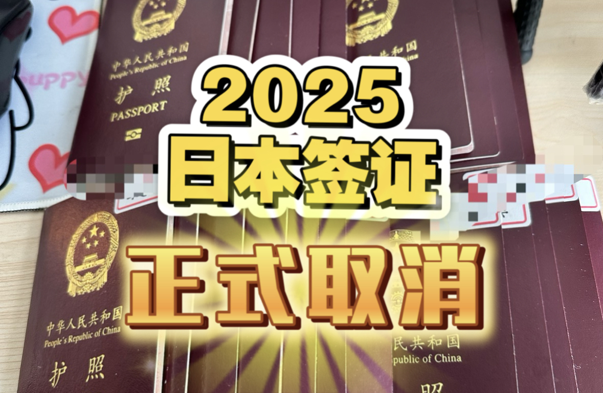 2025日本签证2个取消!全领区通用!哔哩哔哩bilibili