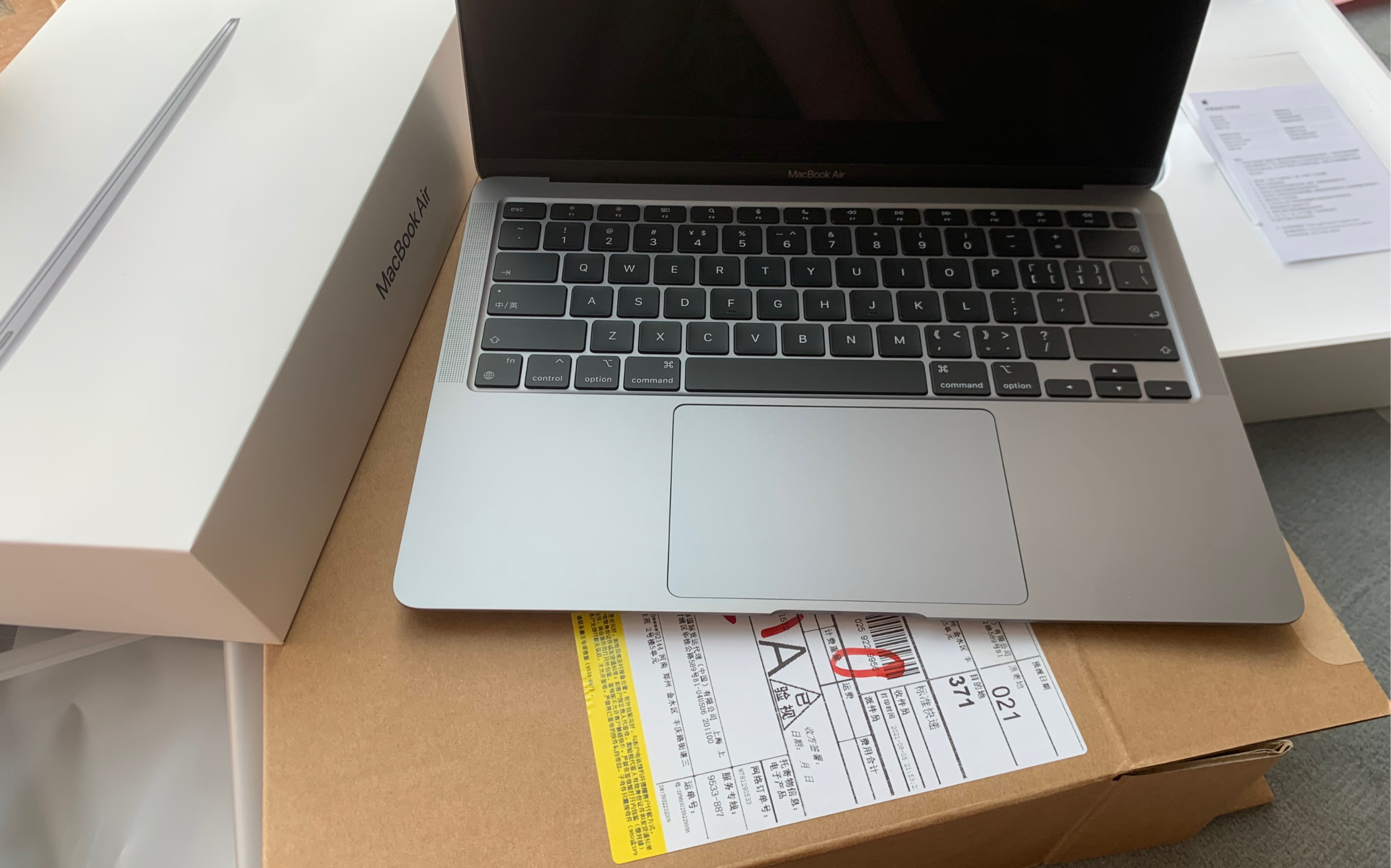 macbook air m1深空灰开箱视频