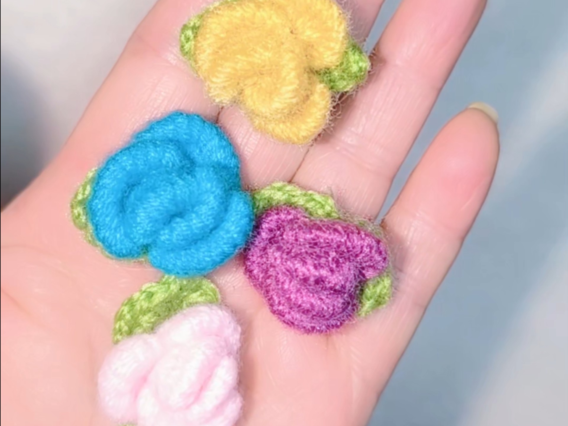 法式立体刺绣玫瑰花