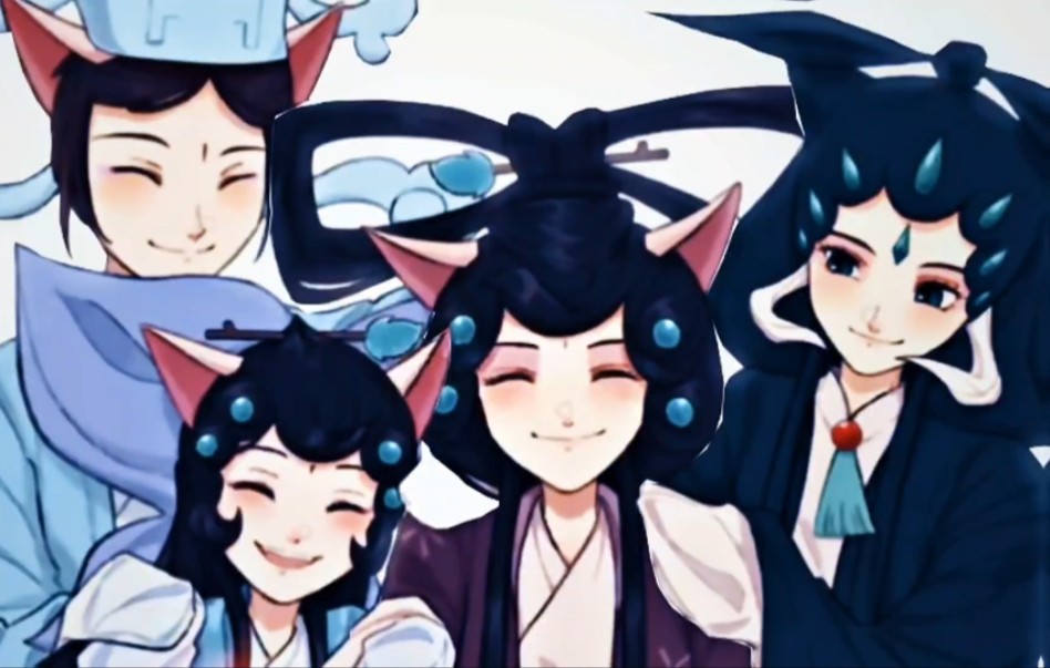 "她们的眼睛都是彼此的颜色"画师:乐无忧老师