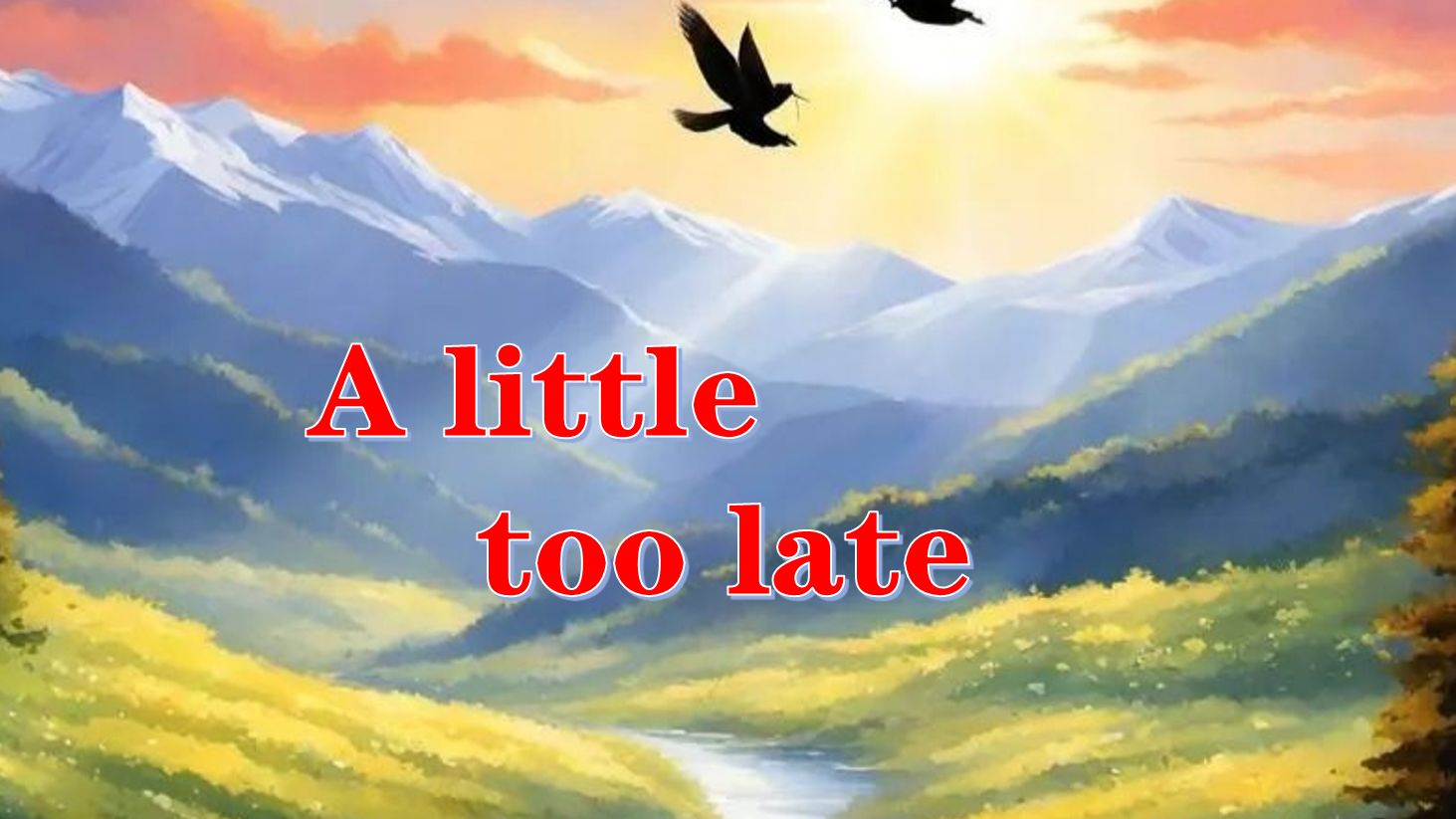 经典英语歌曲-a little too late