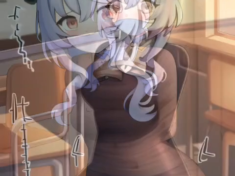 给我讲题的甘雨受到咒语影响变成木乃伊#原神启动#漫画