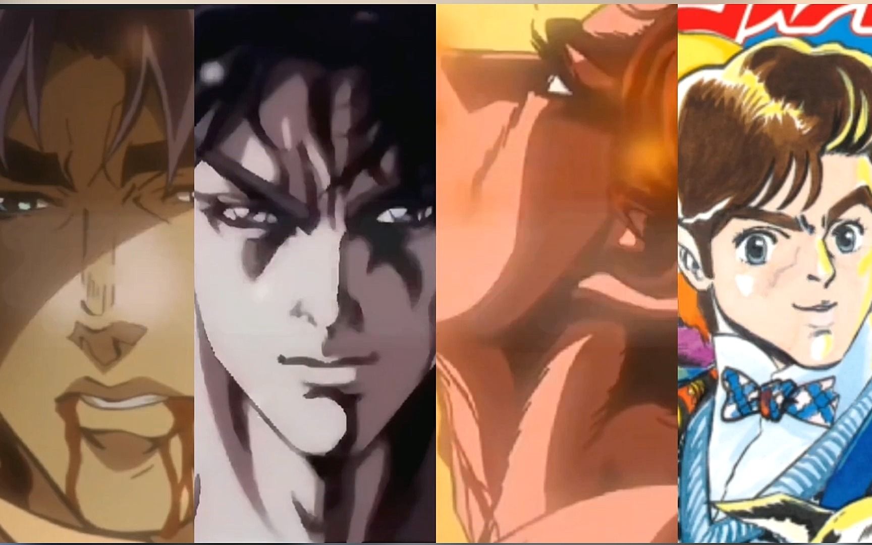 不同版本中的大乔#jojo的奇妙冒险 #动漫推荐 #动漫