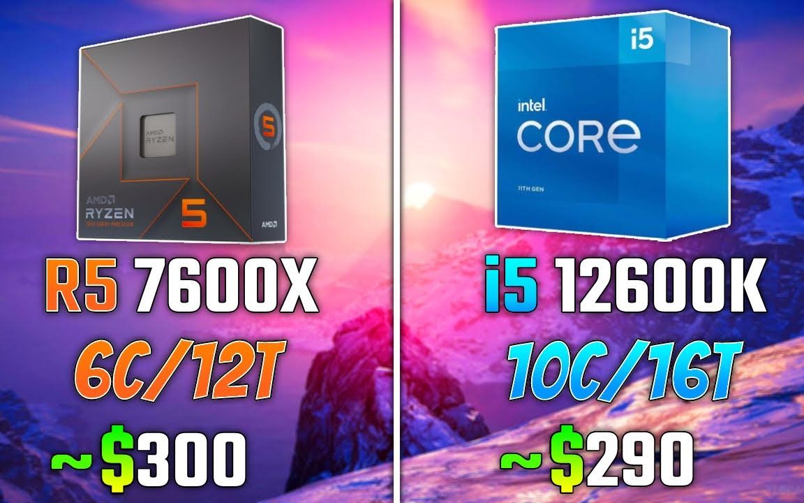 [图]锐龙r5 7600X vs i5-12600K - 在6个游戏中测试