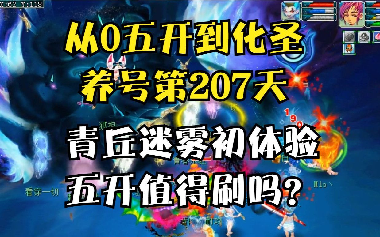 梦幻西游:从零五开到化圣的207天,青丘迷雾五开值得去刷吗?网络游戏热门视频