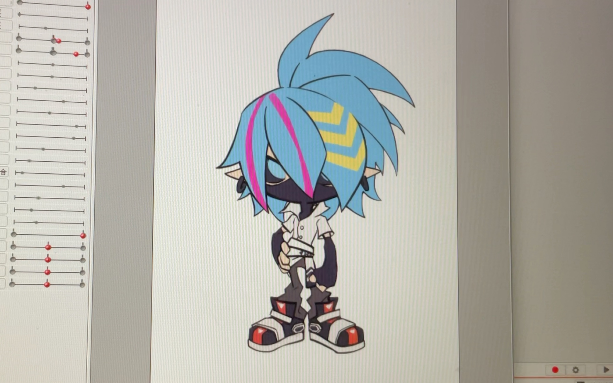 第一次用live2d,用学园神近耀练手