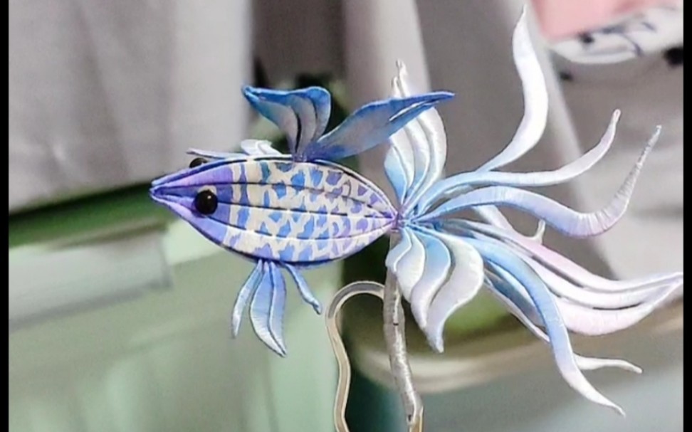 [缠花发簪][鱼儿]北冥有鱼,其名为鲲.是一条蓝鱼儿呀