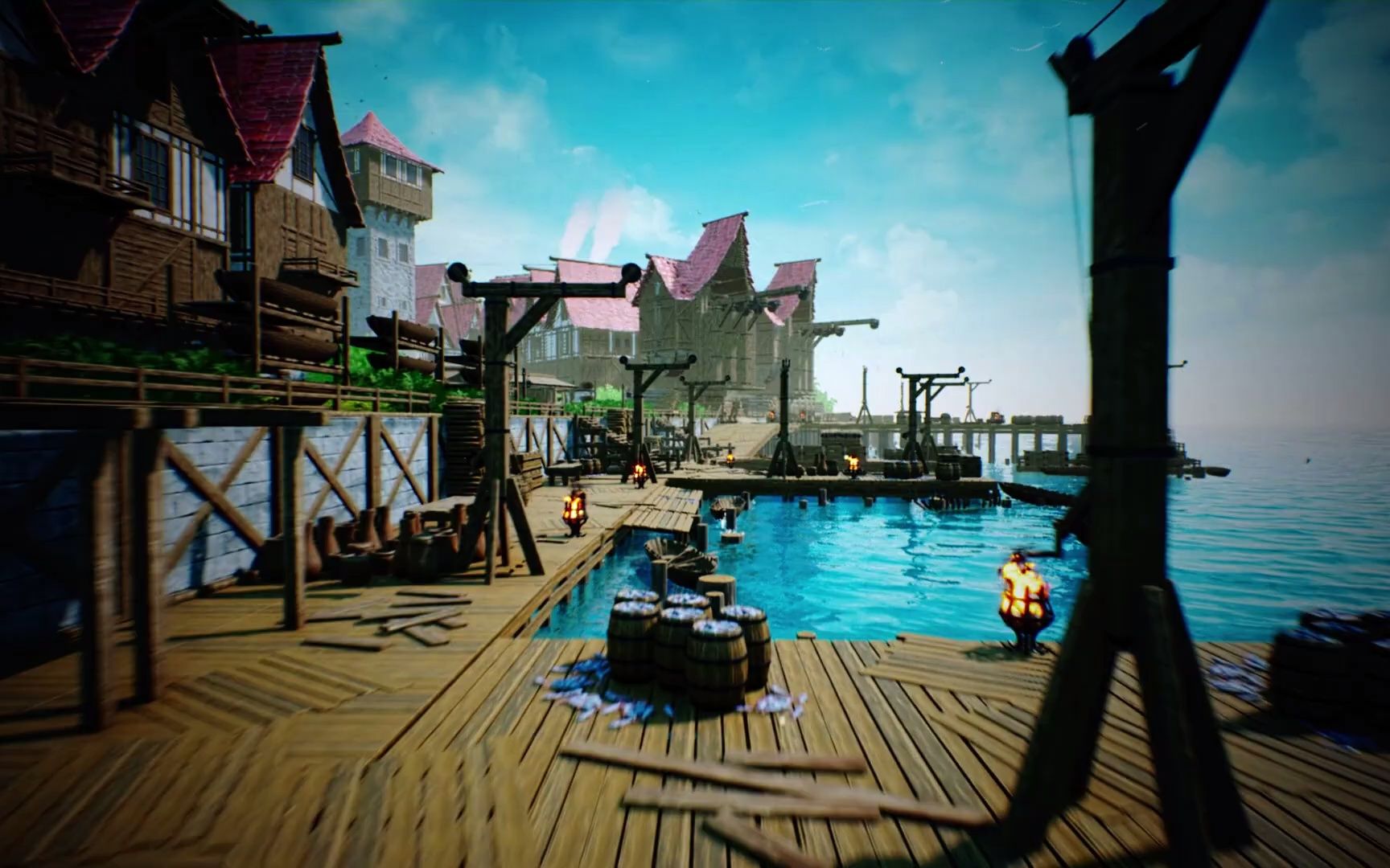 ue5模块化中世纪码头modularmedievaldocks