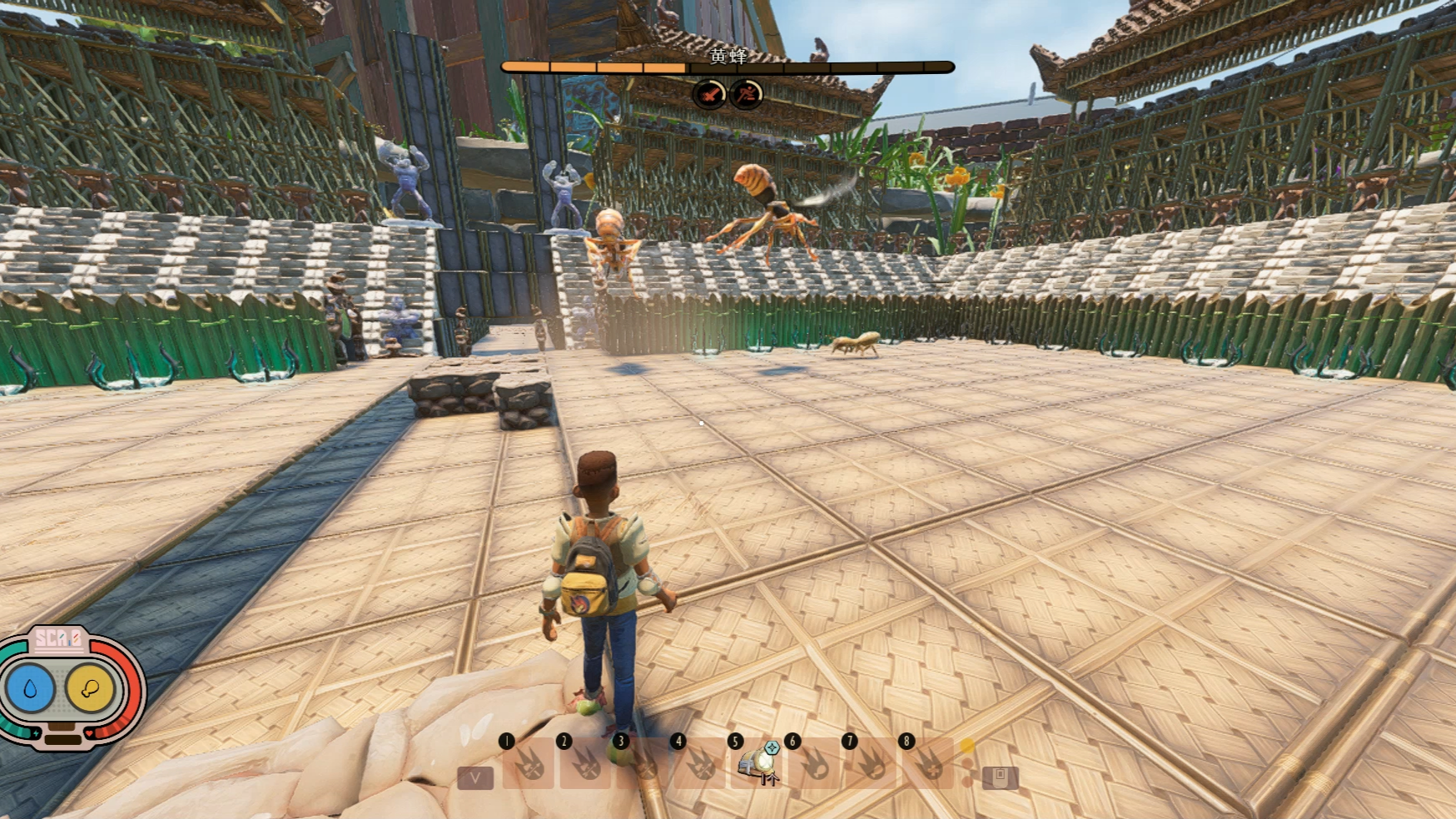 【禁闭求生】斗兽场系列第82期|2只黄蜂对战2只白蚁兵蚁