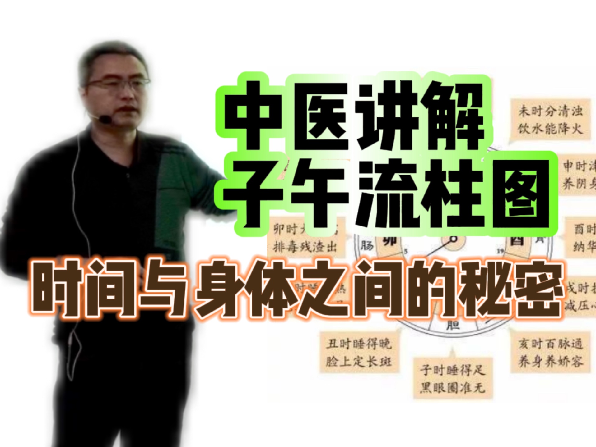 中医讲解黄帝内经子午流柱图 研究时间与人体之间的秘密 其实!你的身体会说话!哔哩哔哩bilibili