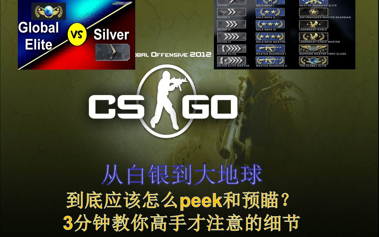 【CSGO】自带透视?高手跟新手的究极区别—3分钟教你peek和预瞄的最重要细节!哔哩哔哩bilibili