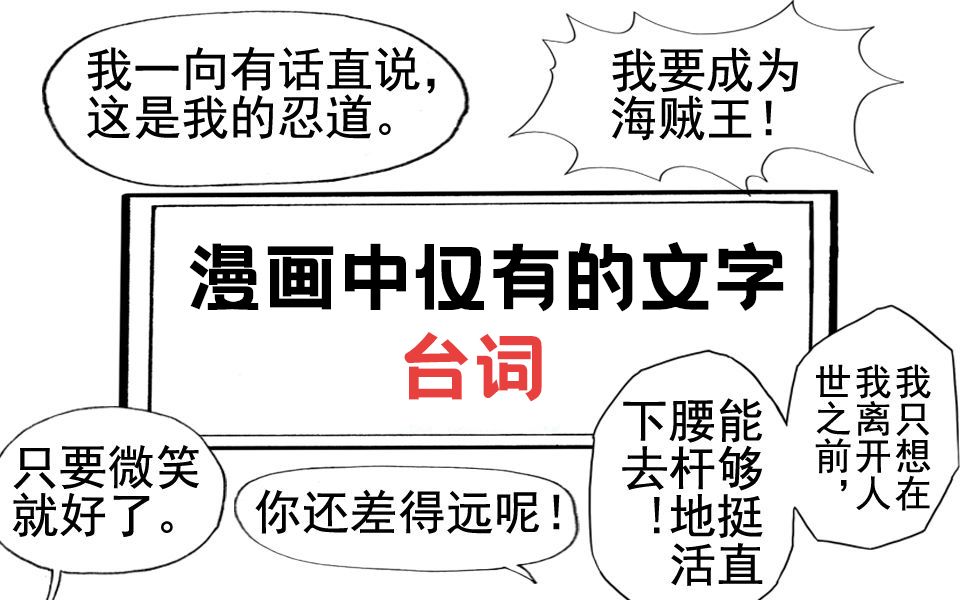 漫画中仅有的文字——台词哔哩哔哩bilibili