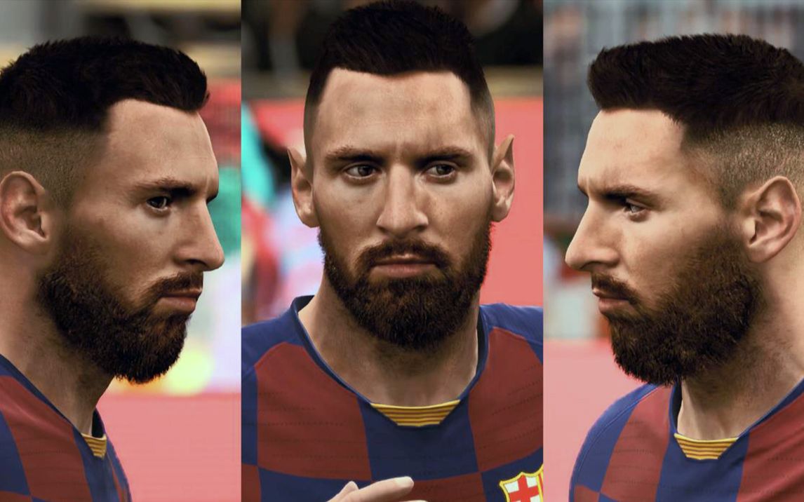 fifa20脸补:梅西新脸型补丁预览(crazyrabbit)——庆祝梅西赢得个人第