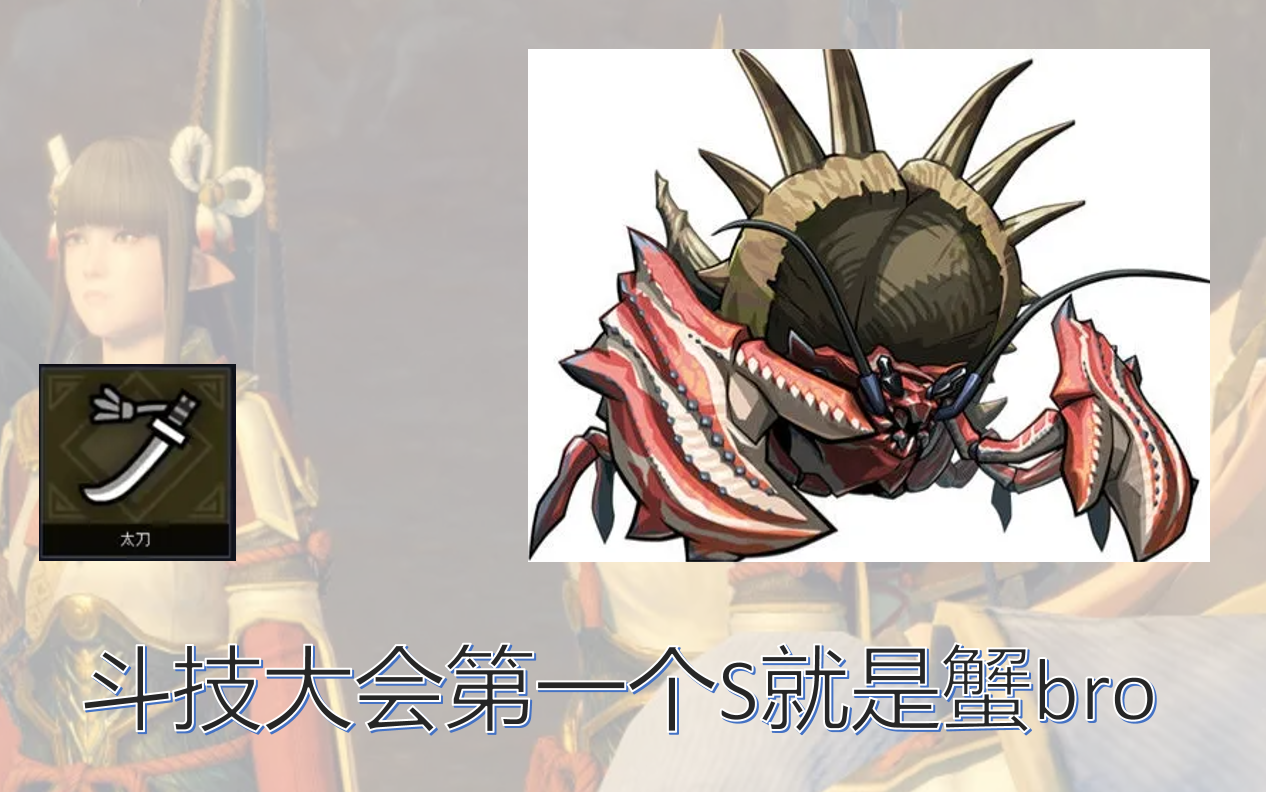 [mhrs]斗技大会01太刀盾蟹309得了s超高兴