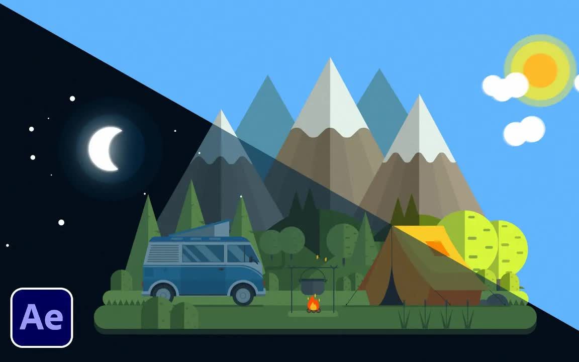 昼夜循环2d动画