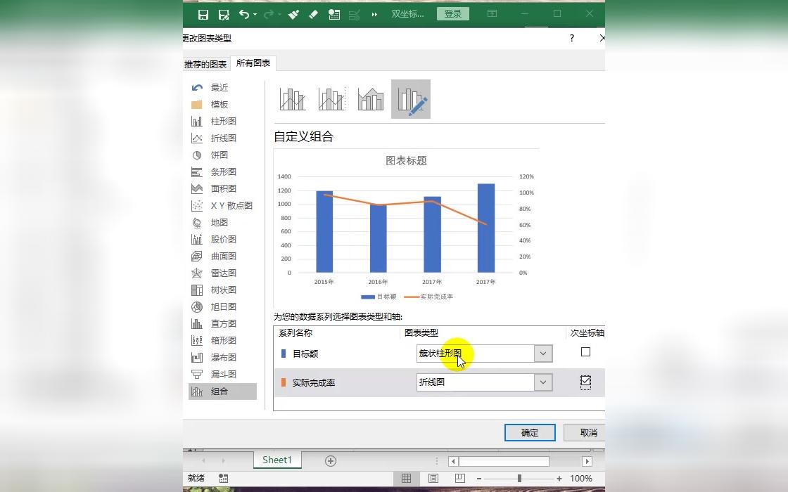 Excel双坐标图表设计哔哩哔哩bilibili