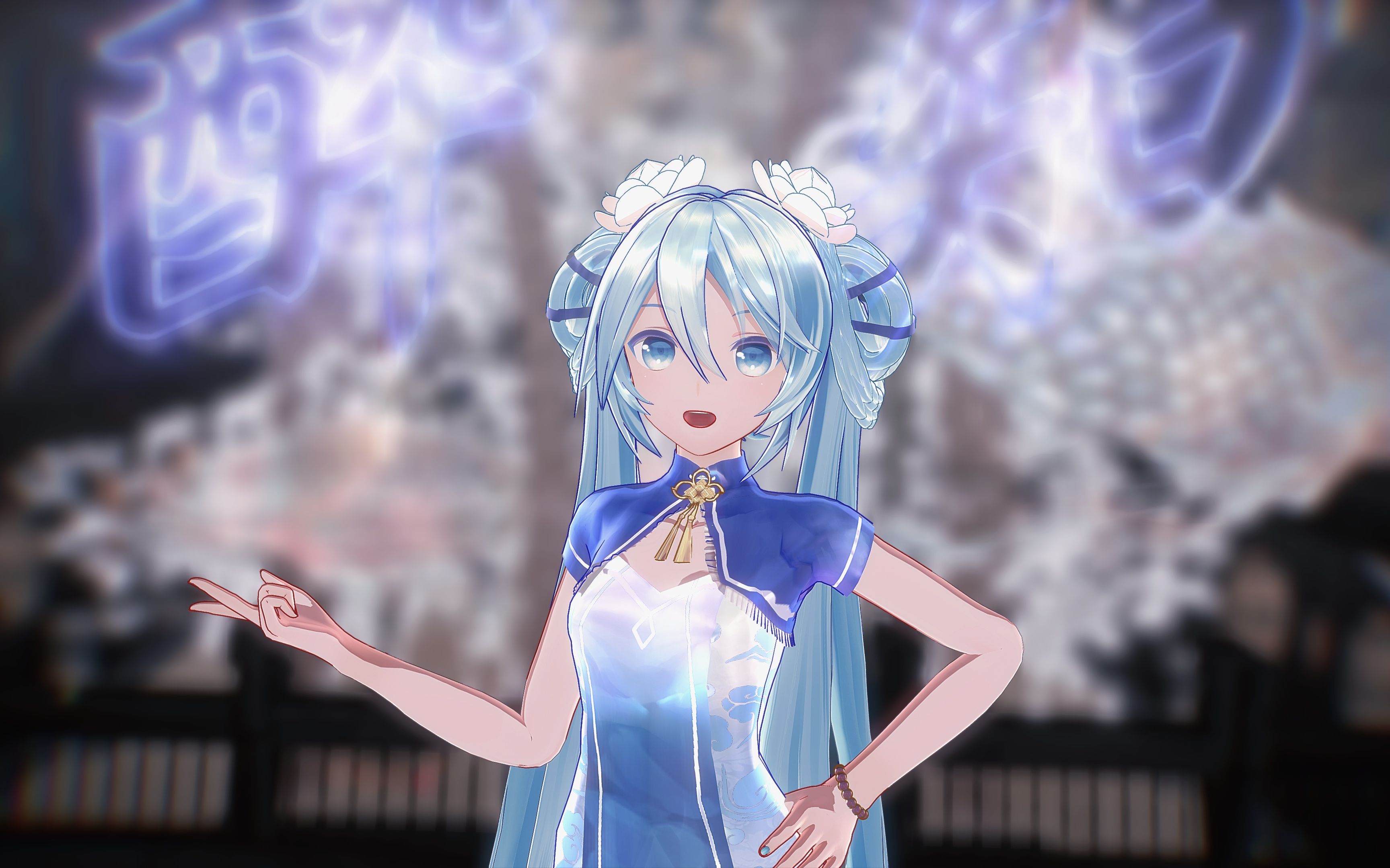 初音未来旗袍 壁纸图片