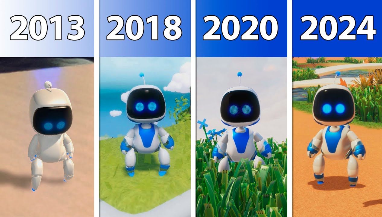 [图]宇宙机器人历年游戏画质进化对比2013-2024（Astro Bot）