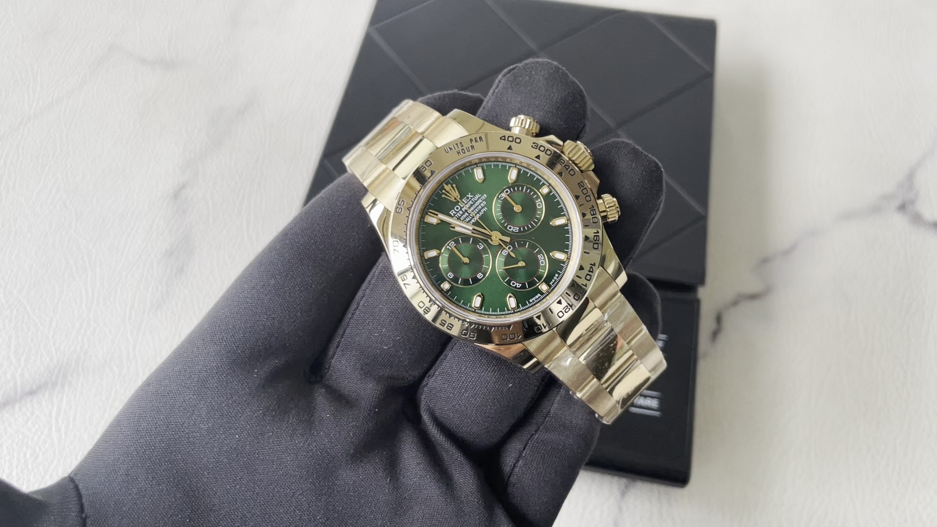 劳力士绿金迪116508 k金定制壳