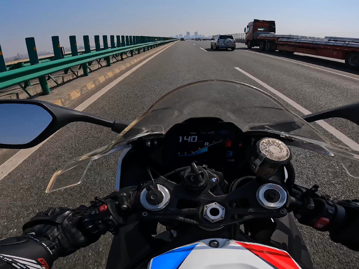 枯燥跑高速 bmw s1000rr