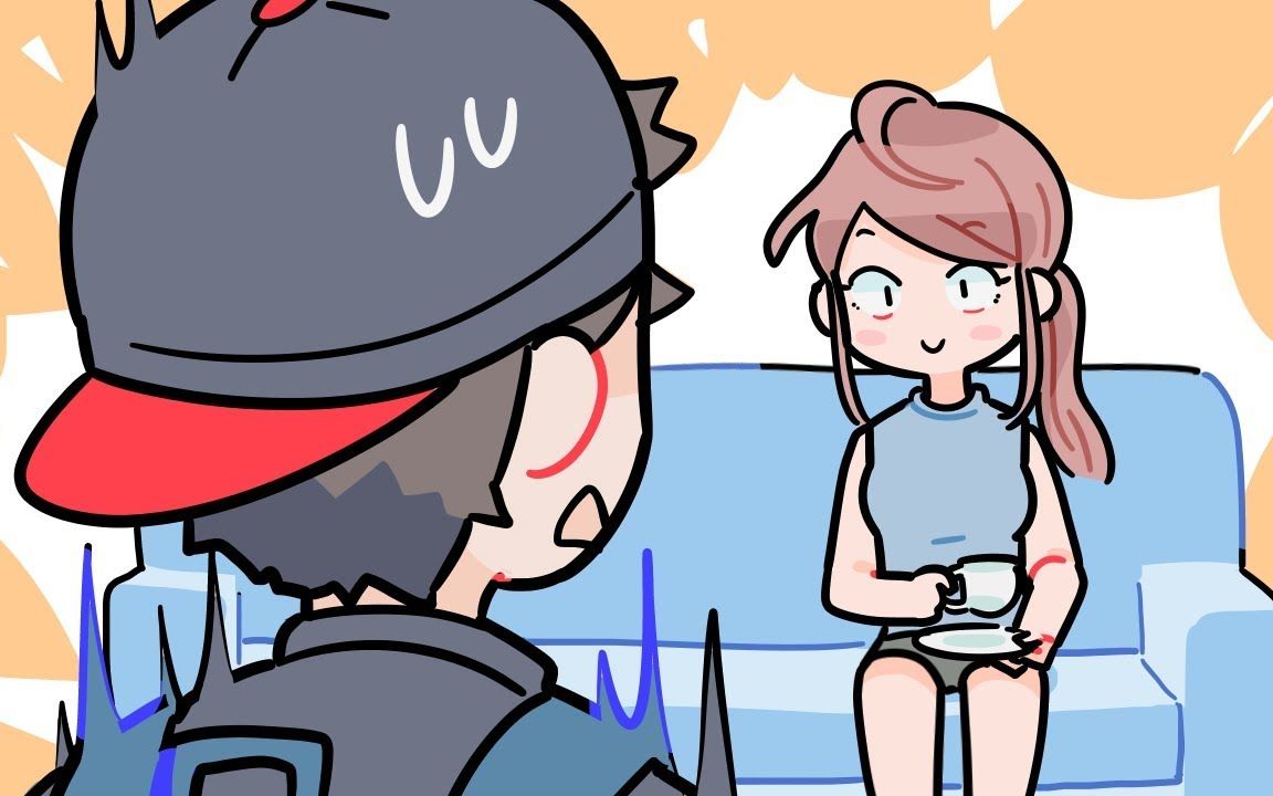 活动作品手绘动画当女生跟踪狂来到我家