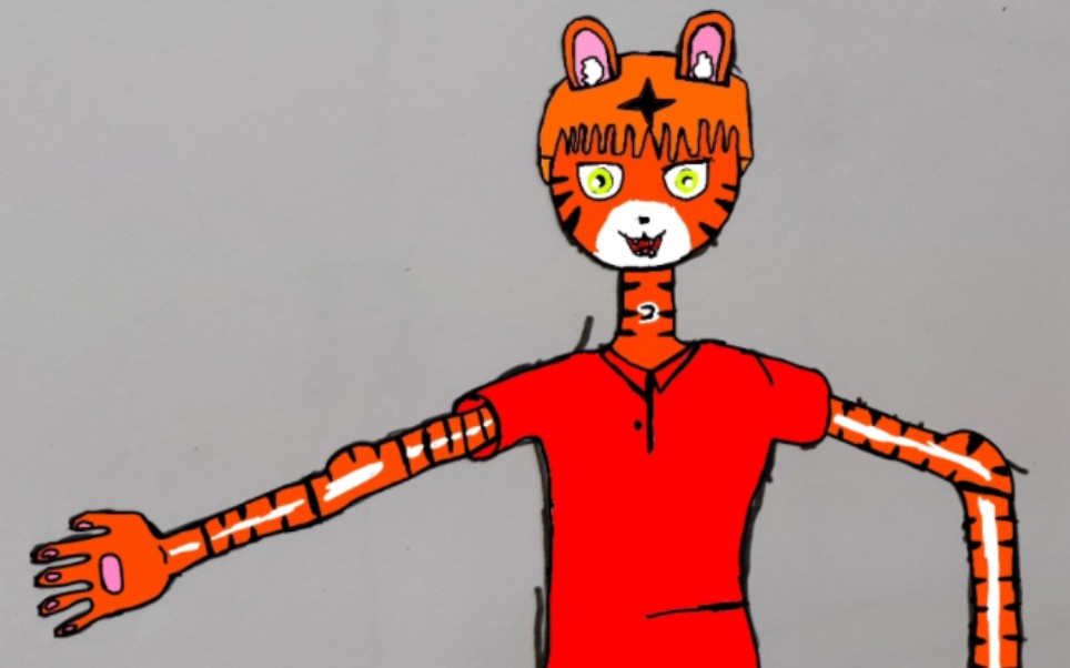 up自己画的兽人小老虎