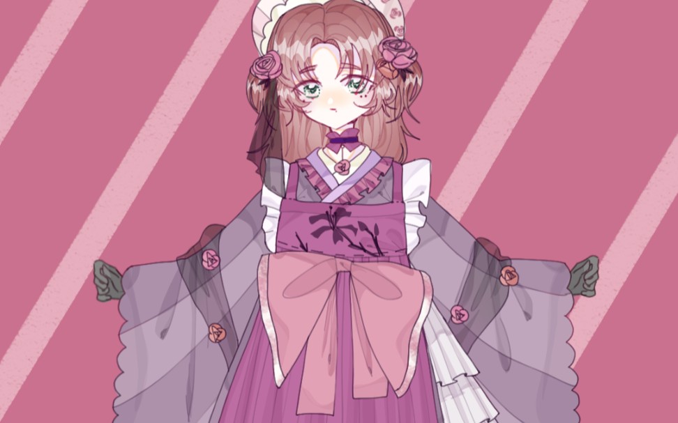 【指绘】画了一下自设的新衣服!