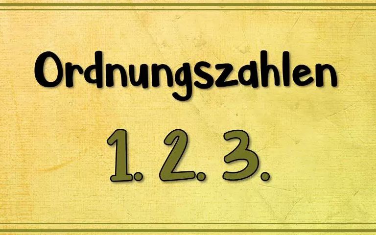 [图]德国小学一年级 数学 认识序数词 Ordnungszahlen