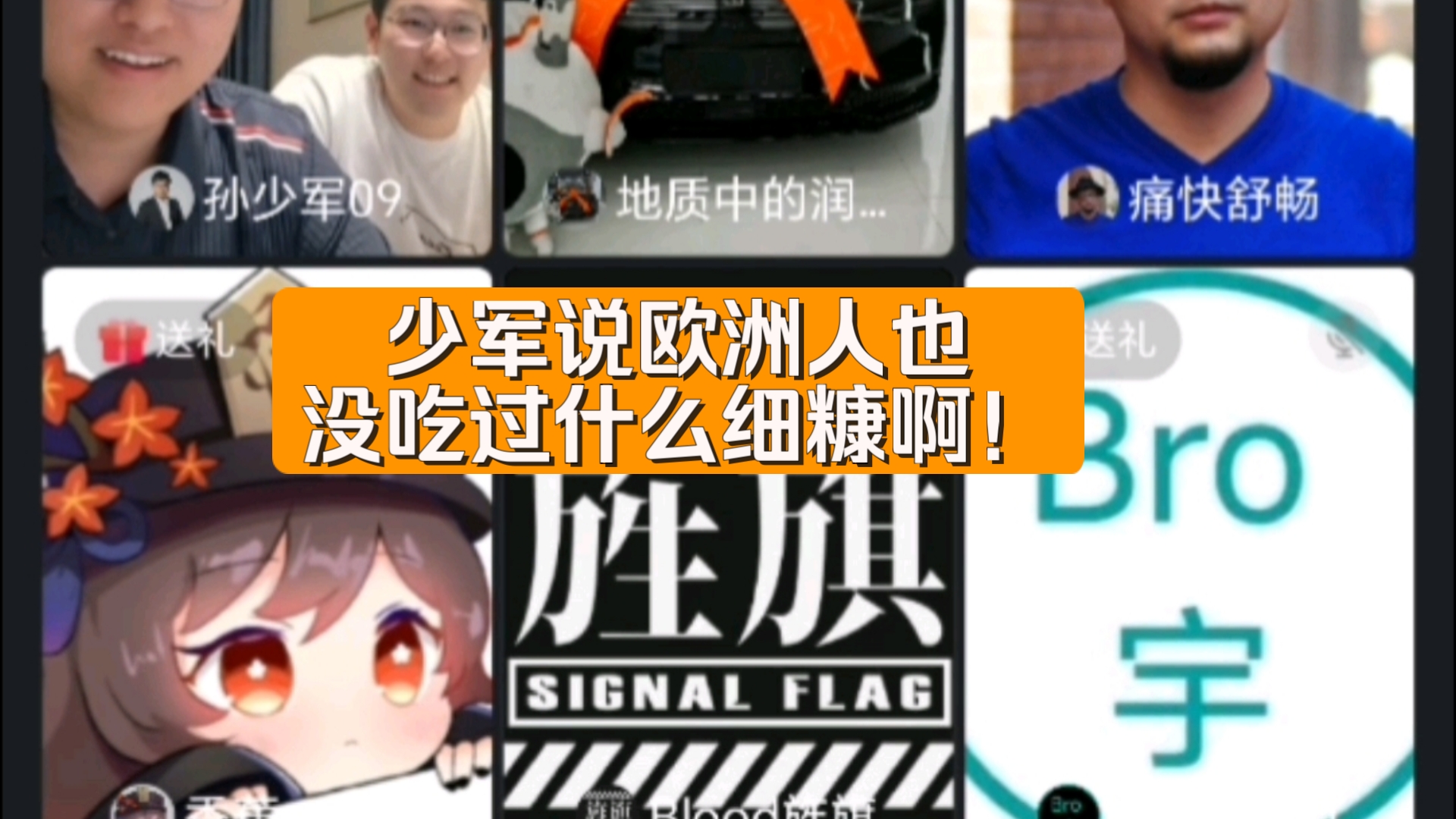 少军说欧洲人也没吃过什么细糠啊!哔哩哔哩bilibili