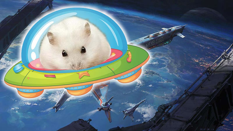 小仓鼠变身超人登上宇宙飞船开启惊险旅程