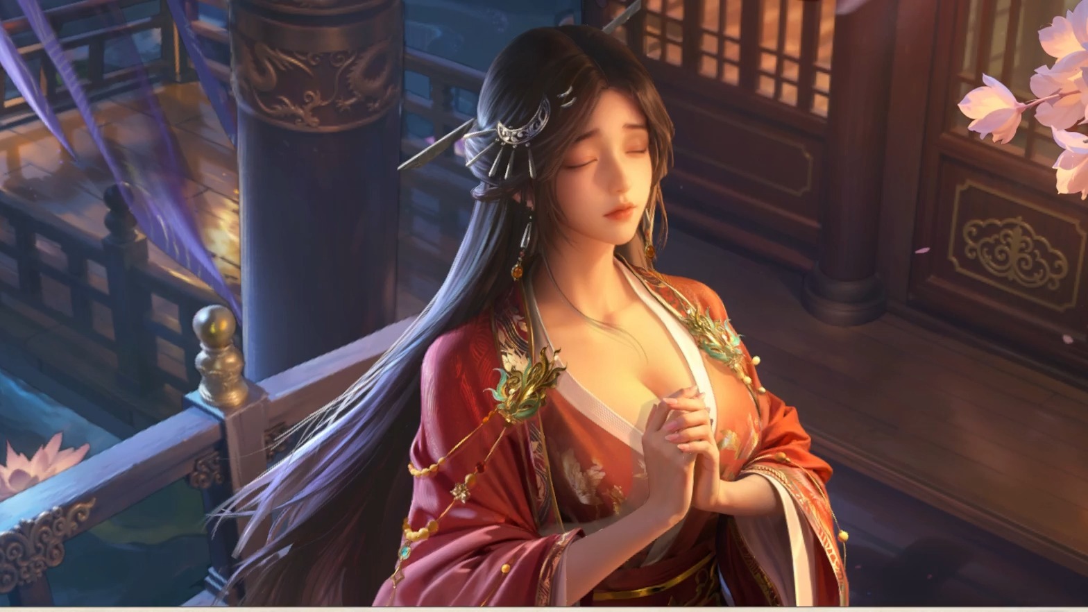 名将杀【愿栖棠枝·如姬】动态皮肤特效台词展示
