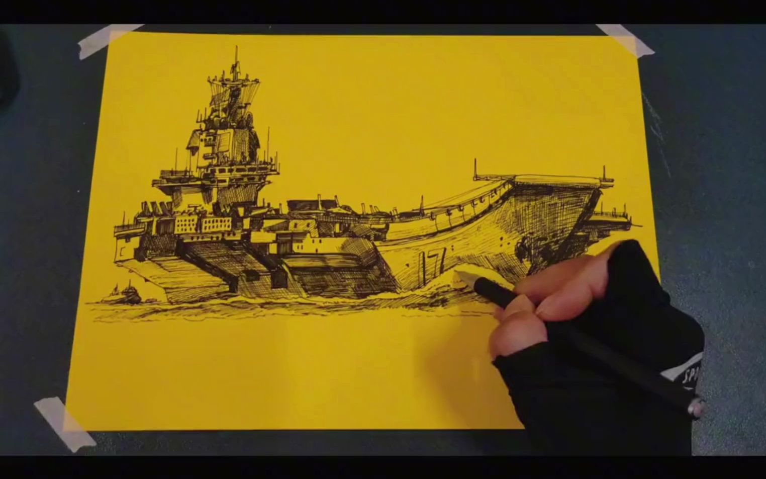 中国9899国产第一航空母舰"山东舰"祖国军队万岁!国富民强!