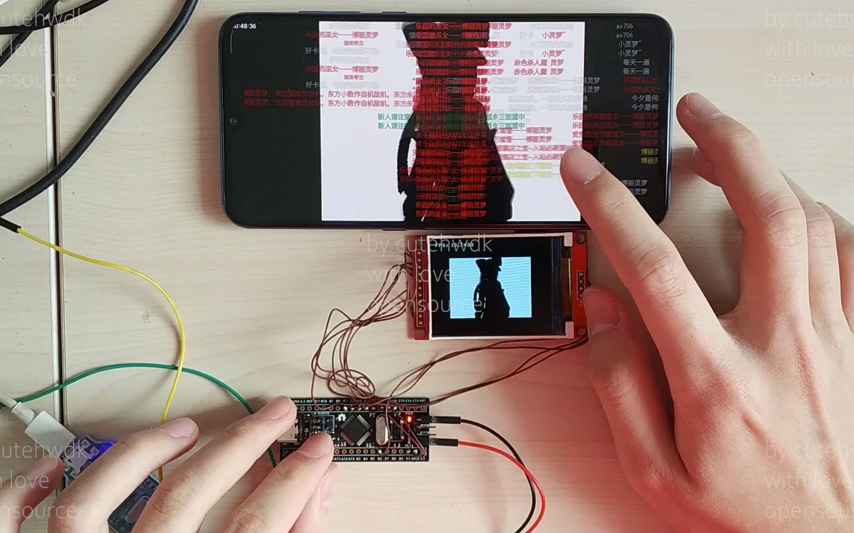stm32+tft+sd卡 播放 badapple!! 开源作品哔哩哔哩bilibili
