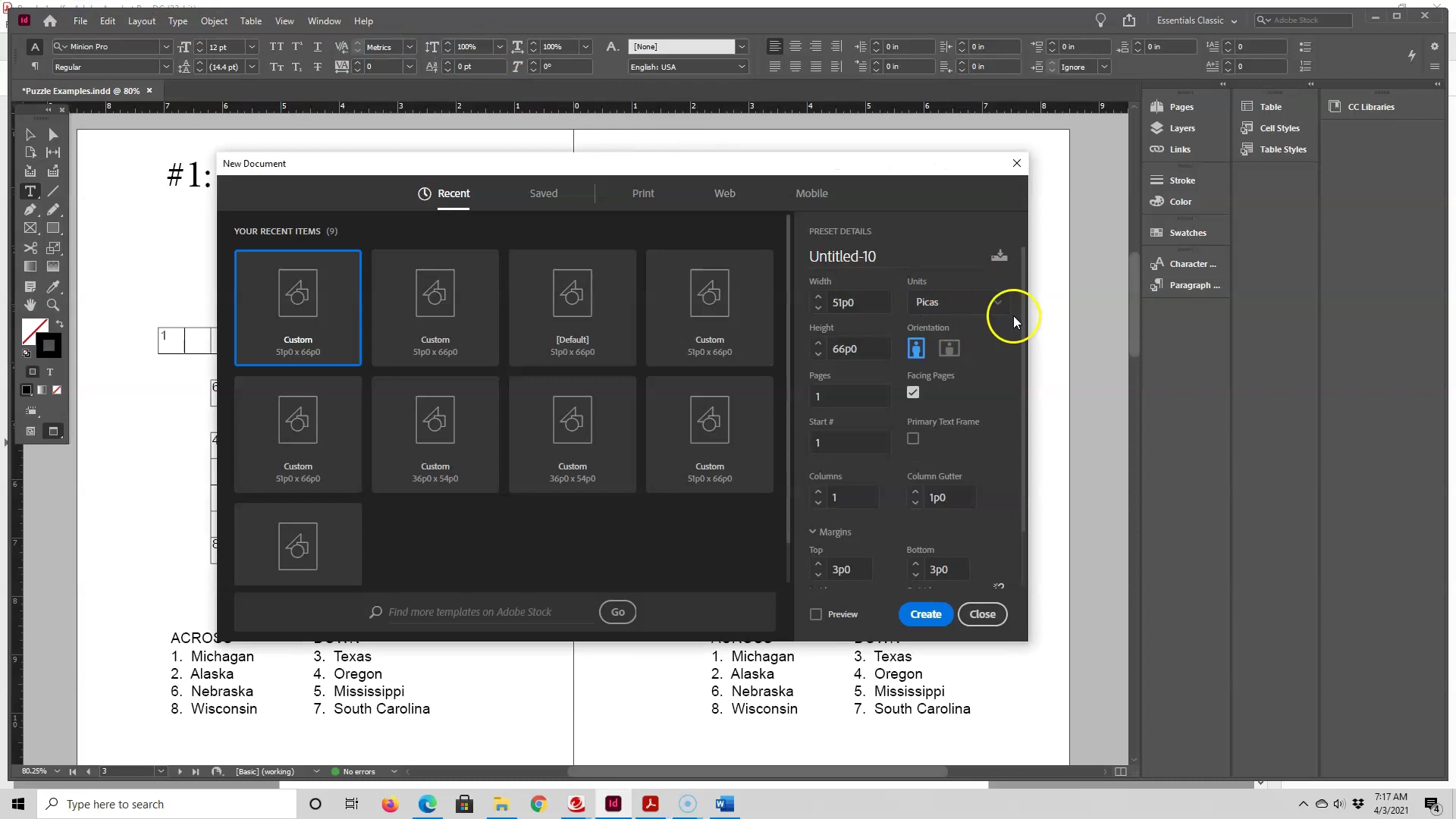 【油管搬运】InDesign KDP出版教程:填字游戏书的排版(一)哔哩哔哩bilibili