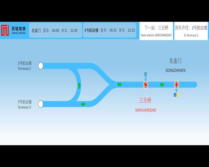 【北京地铁】自制首都机场先EUHT系统+报站哔哩哔哩bilibili