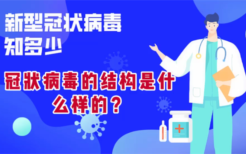 新型冠状病毒科普,冠状病毒的结构是什么样的?哔哩哔哩bilibili