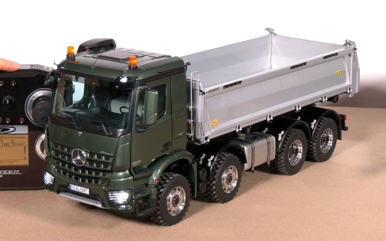 4k rc遥控8x8奔驰arocs3345卡车开箱_哔哩哔哩_bilibili