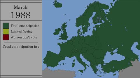 历史地图】欧洲妇女选举权变化-哔哩哔哩