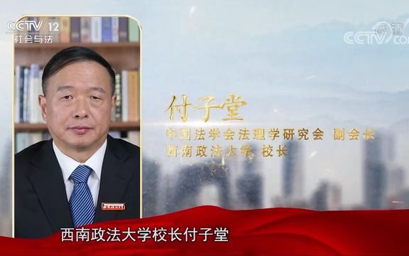 央视《非凡十年 法治中国》,看付子堂校长接受央视采访.哔哩哔哩bilibili