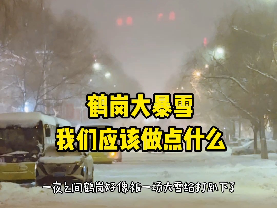 鹤岗遭遇大暴雪 我们应该做点什么?哔哩哔哩bilibili