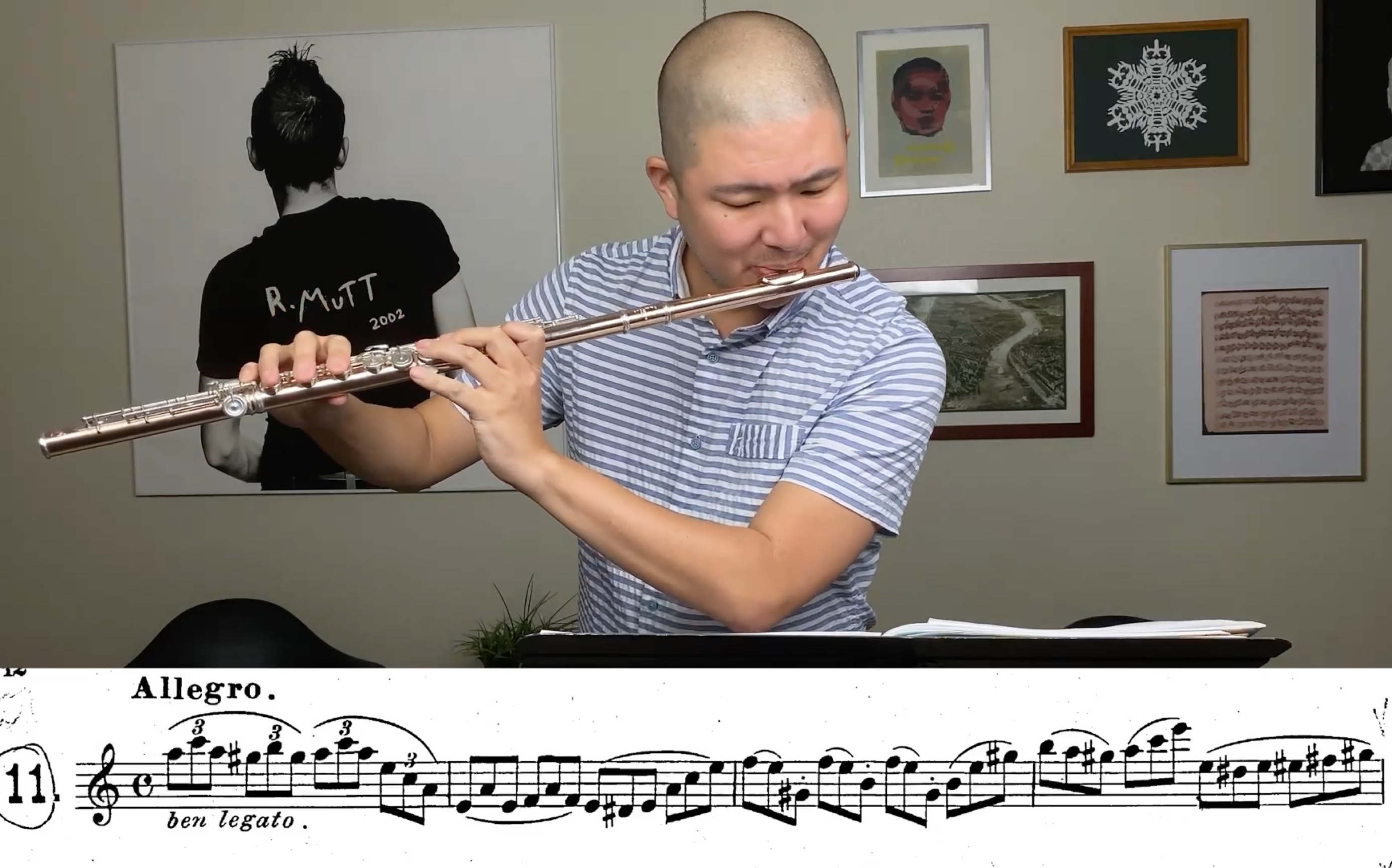 [图]【长笛】科勒中级练习曲 Op.33 Kohler 15 Easy Exercises No.11 Allegro